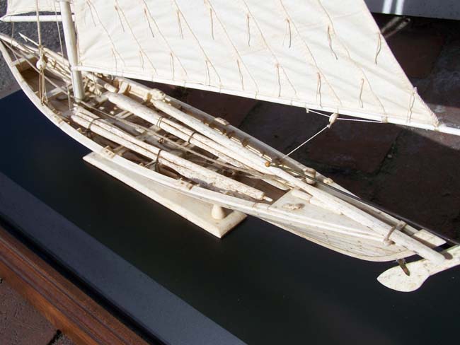 A Highly detailed Whalebone model made in the Azores of a 19th century Whale Boat — image 2